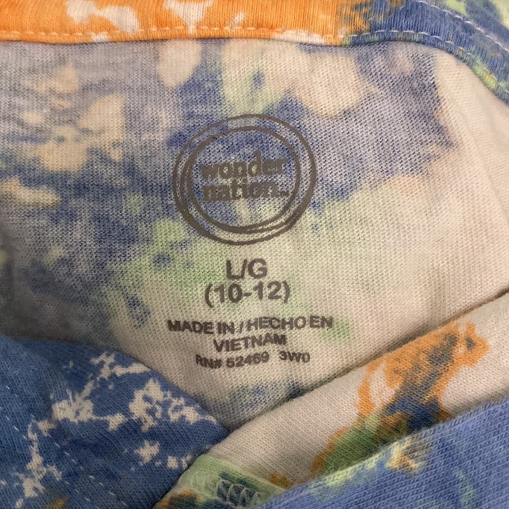 Wonder Nations tie dyed hoodie (Large 10/12) - Thumbnail 3