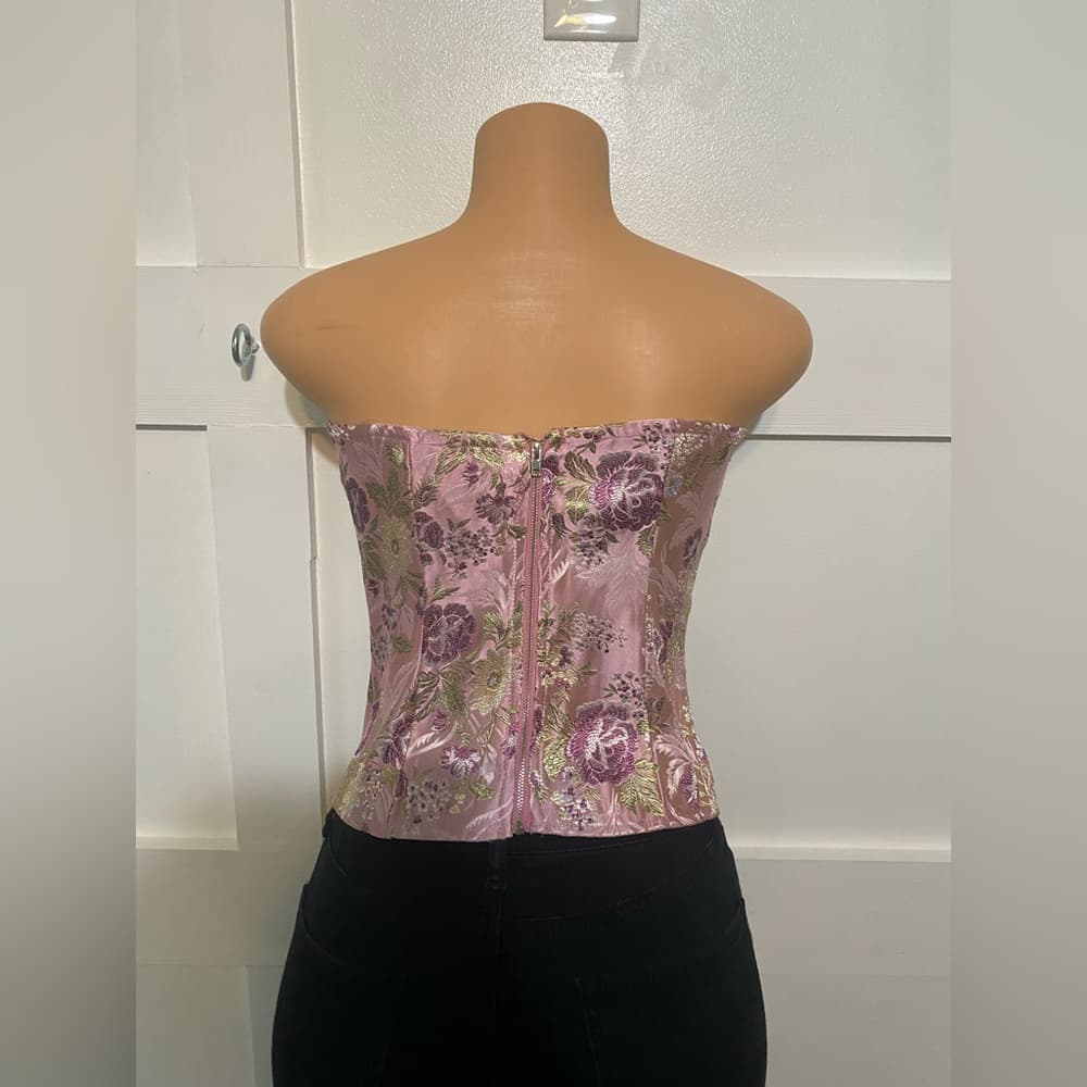 Pretty Little Thing Pink Corset Zipper - Thumbnail 4