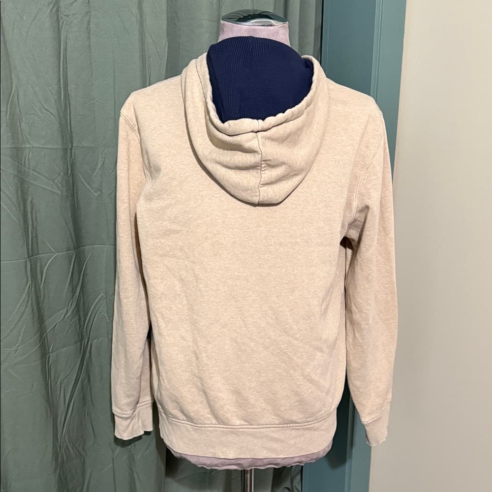 Men's Tan Hooded Jacket - Thumbnail 3