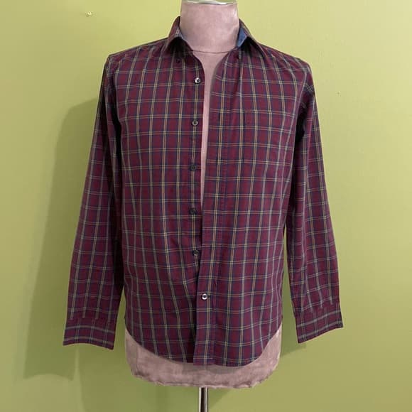 Mens long sleeve button down shirt - Thumbnail 3