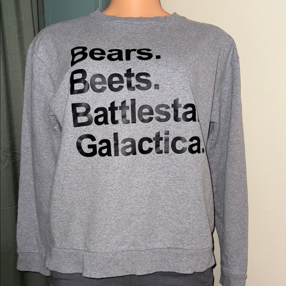 Gray Graphic Women's Sweater - Thumbnail 2
