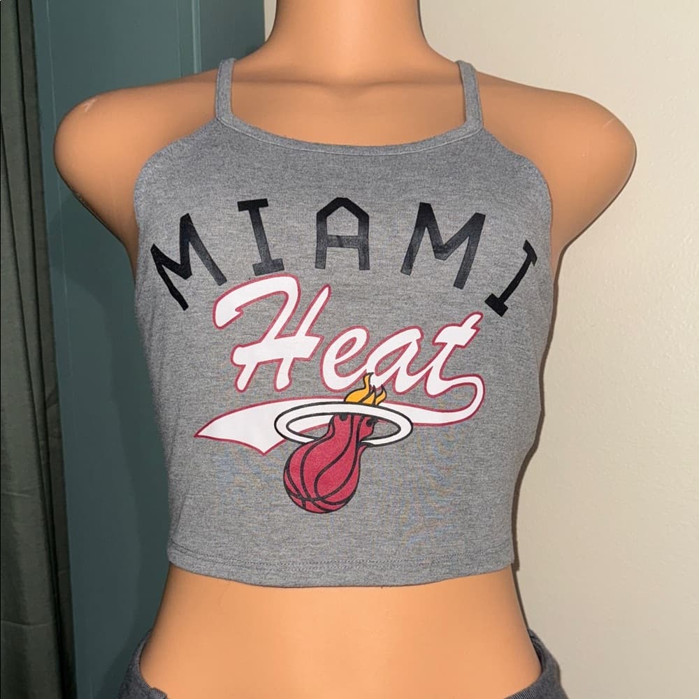 NBA Miami Heat Gray Tank Top - Thumbnail 3