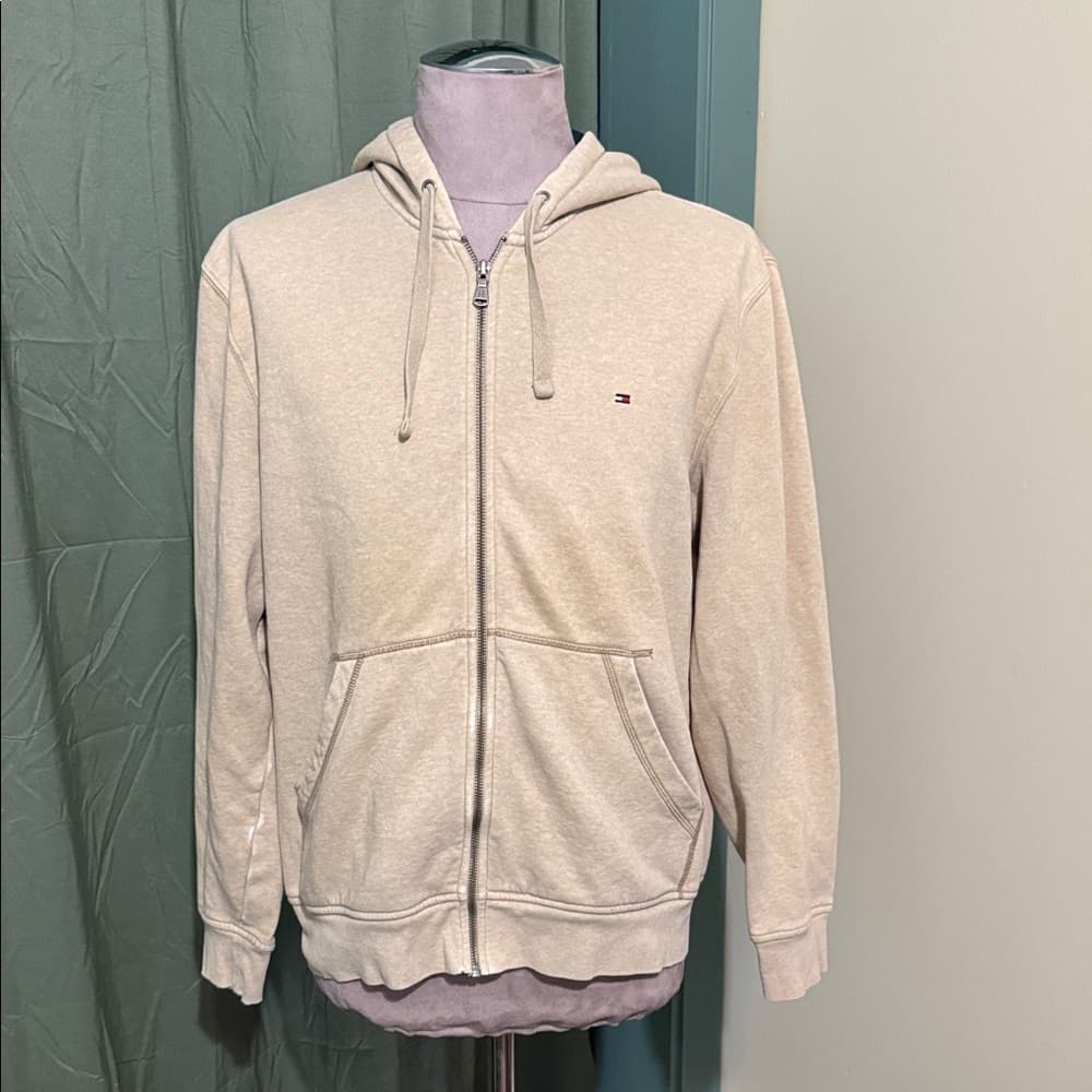 Men's Tan Hooded Jacket - Thumbnail 4