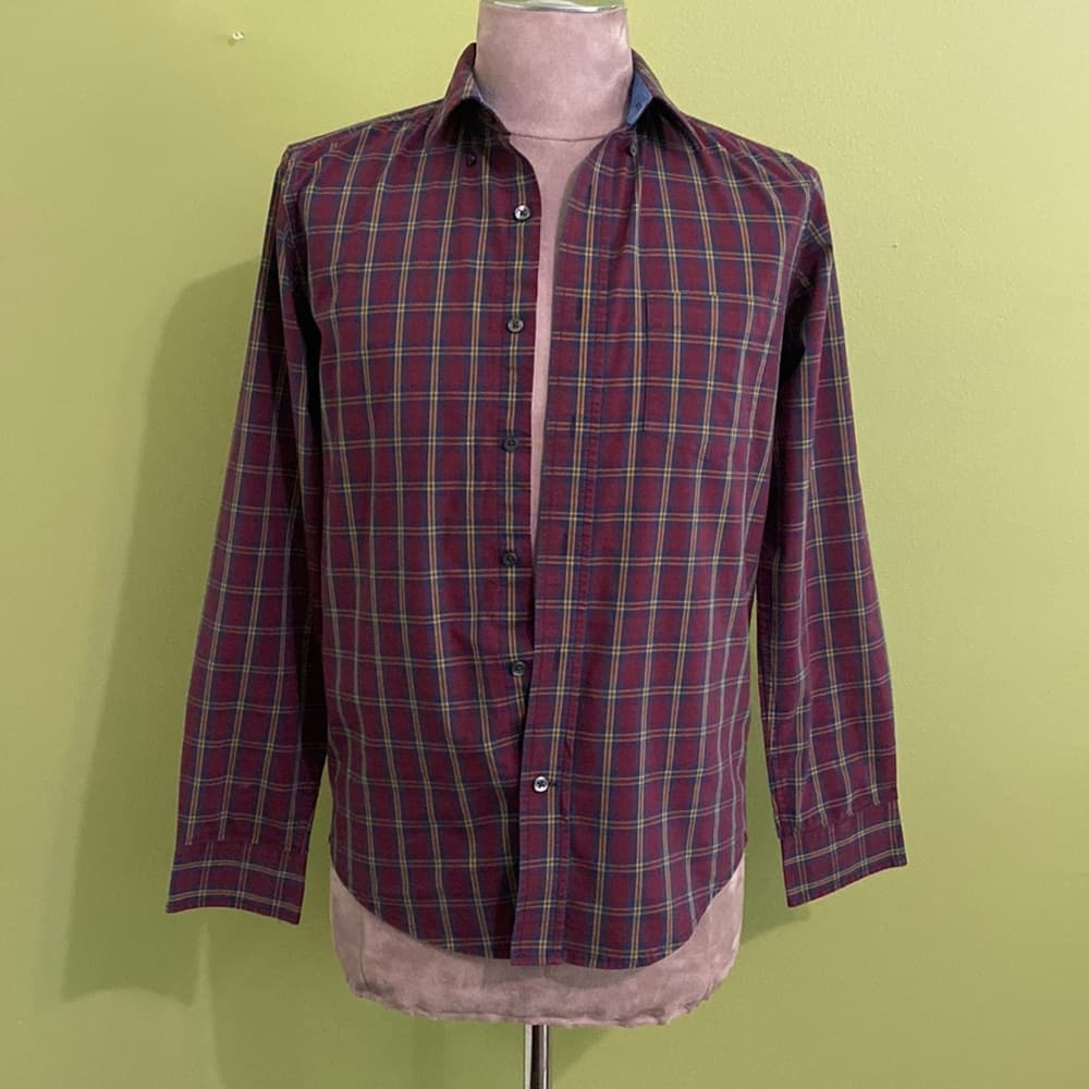Mens long sleeve button down shirt - Thumbnail 2