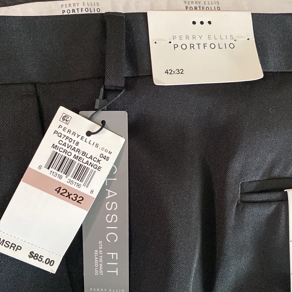 42 x 32 Perry Ellis Portfolio dress slacks - Thumbnail 2