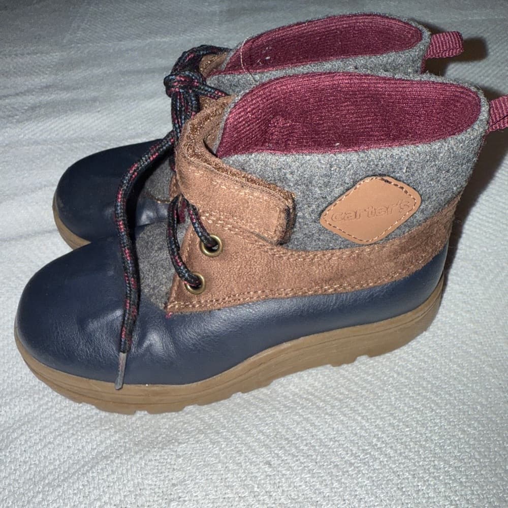 Carter's Kids' Blue and Brown Boots
