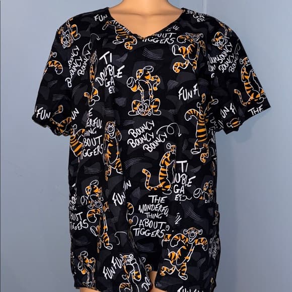 Disney Tigger Scrub Top - Size 2X** - Thumbnail 8