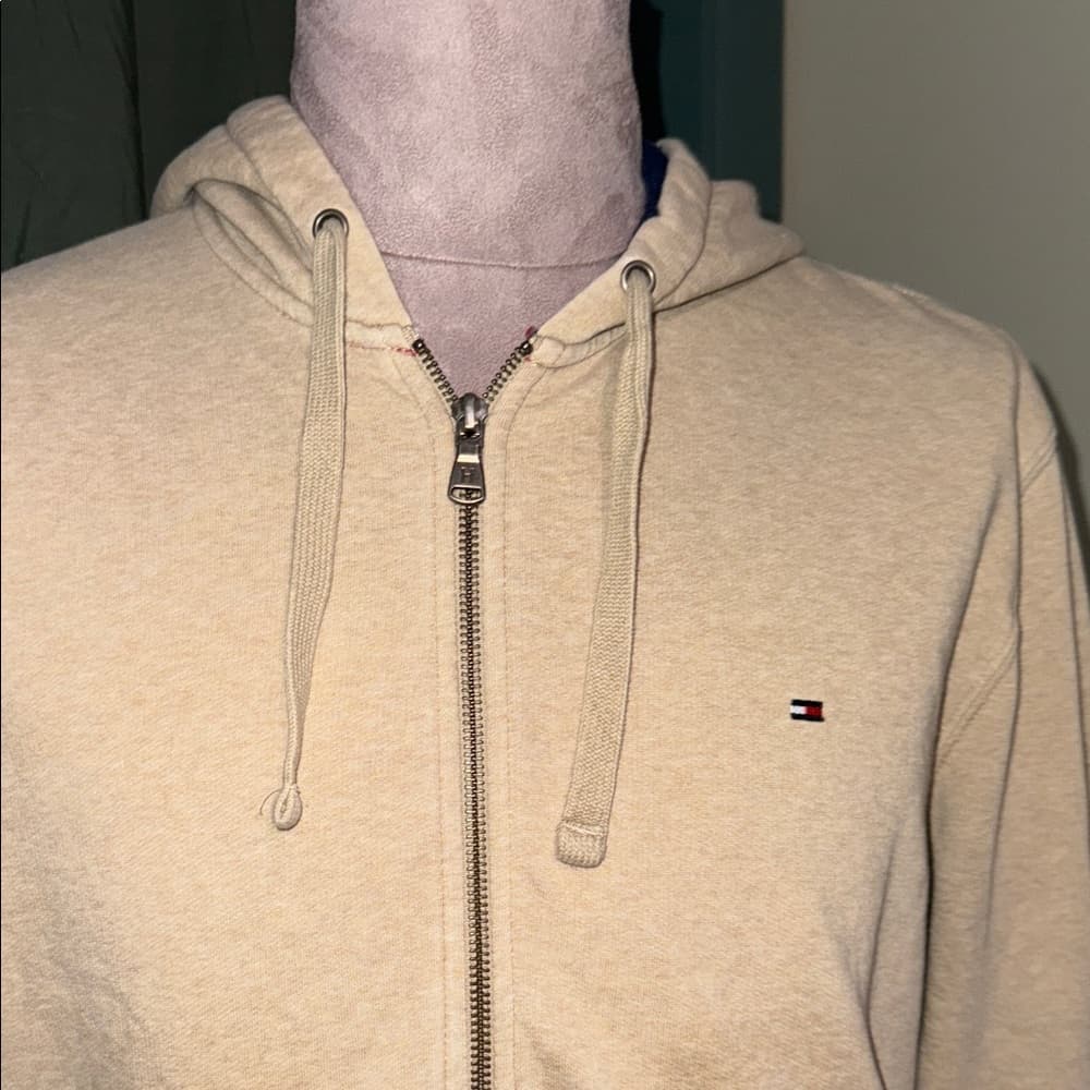 Men's Tan Hooded Jacket