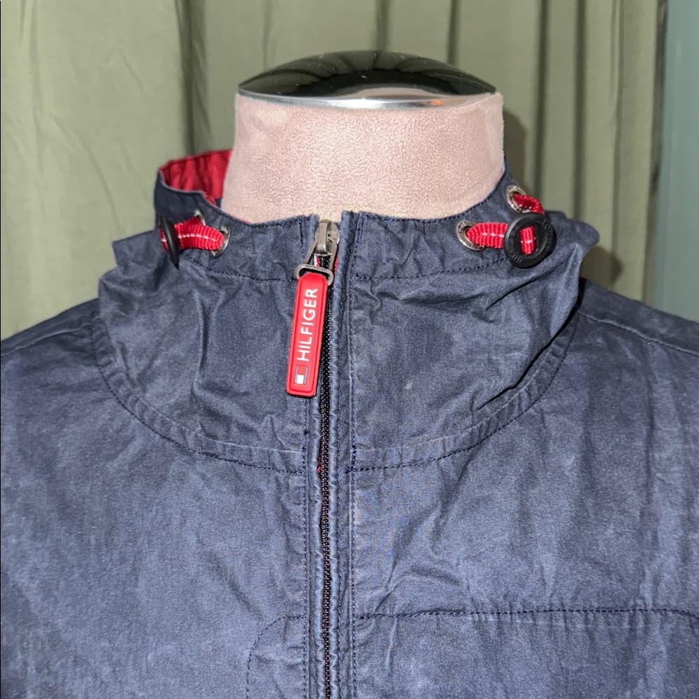Tommy Hilfiger Dark Blue Anorak with Red Details - Thumbnail 2