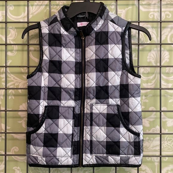 I Love Pinc black and white puffer vest - Thumbnail 4