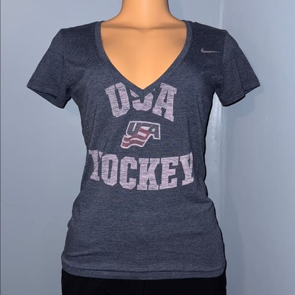Nike USA Hockey V-Neck Tee - Size XS - Thumbnail 7