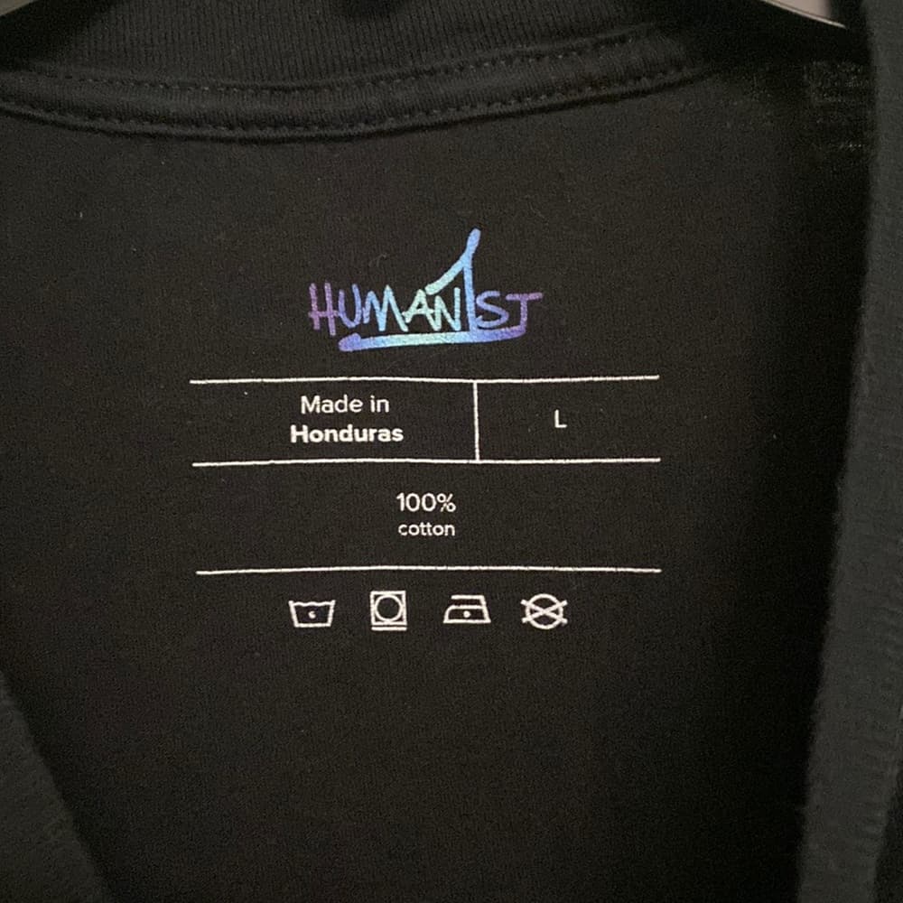 Humanist black t-shirt - Thumbnail 2