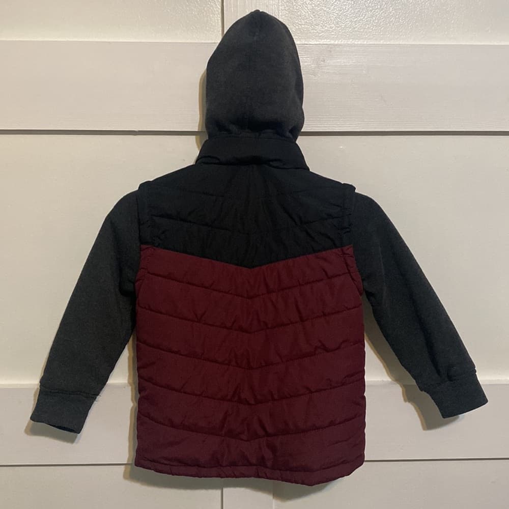 Distortion semi-puffer jacket