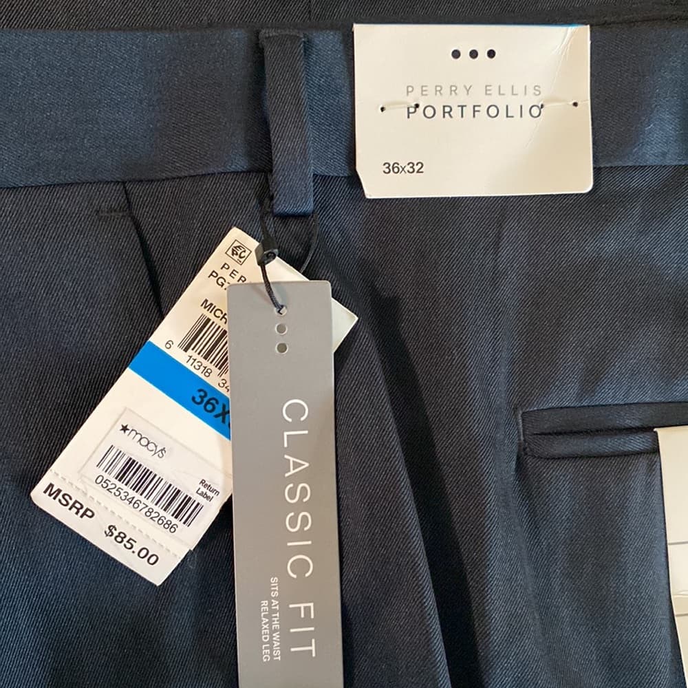 36 x 32 Perry Ellis Portfolio dress slacks - Thumbnail 2