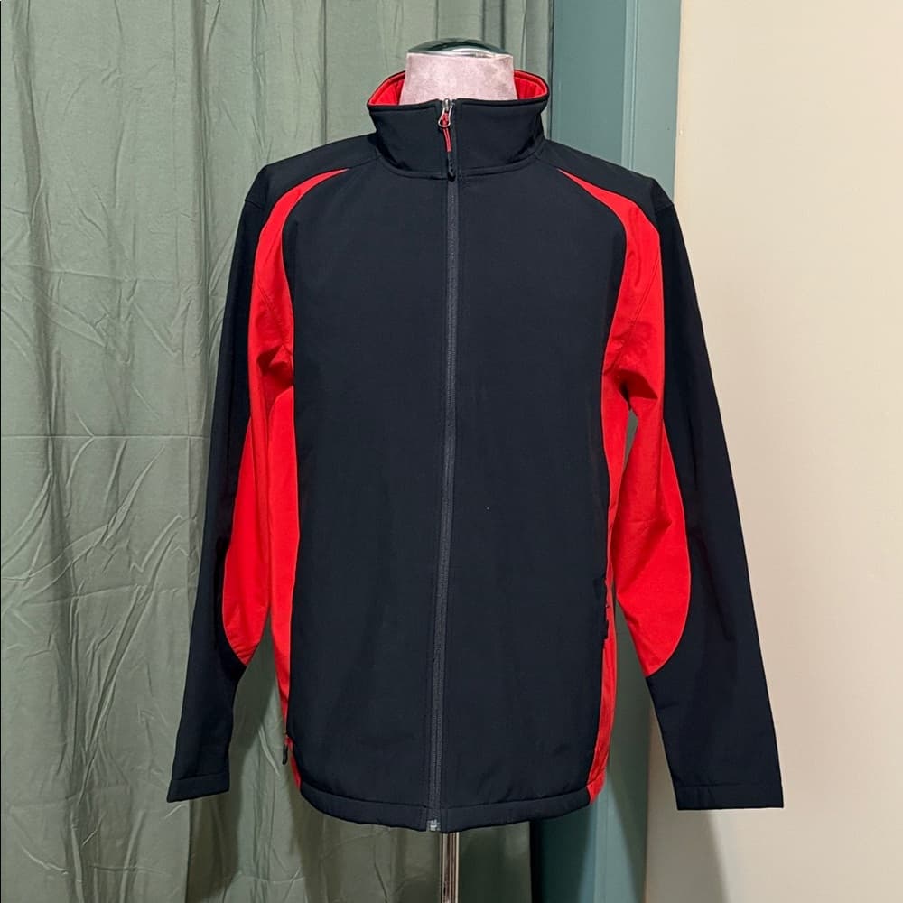 Sport-Tek Black and Red Windbreaker - Thumbnail 5