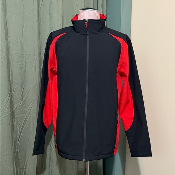 Sport-Tek Black and Red Windbreaker - Thumbnail 6