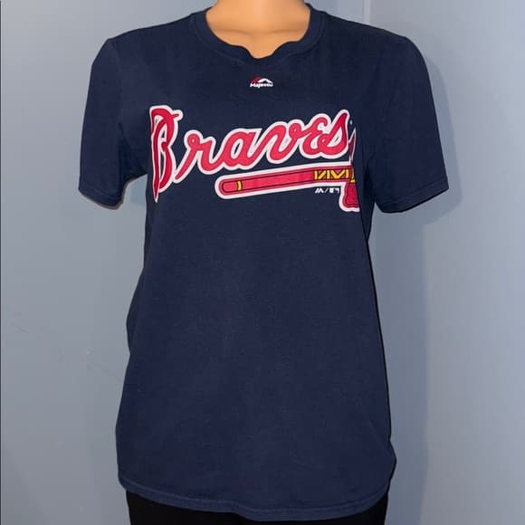 Majestic Braves T-Shirt - Size Small - Thumbnail 6
