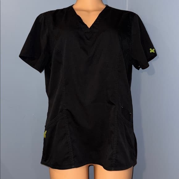 ViVi Scrub Top, Size Large - Classic Black - Thumbnail 9