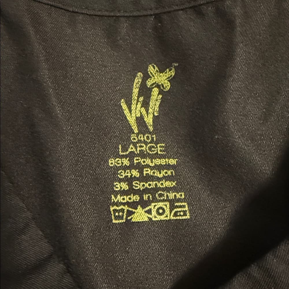 ViVi Scrub Top, Size Large - Classic Black - Thumbnail 7