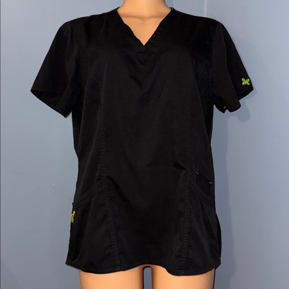 ViVi Scrub Top, Size Large - Classic Black - Thumbnail 8