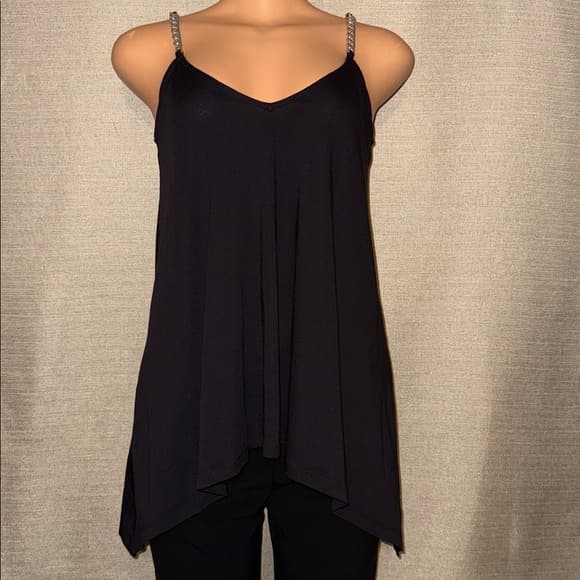 Michael Kors Black Camisole with Chain Straps - Size Small - Thumbnail 7