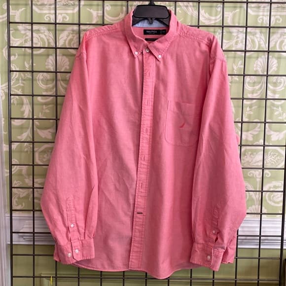 Nautica classic fit long sleeve button down shirt - Thumbnail 4