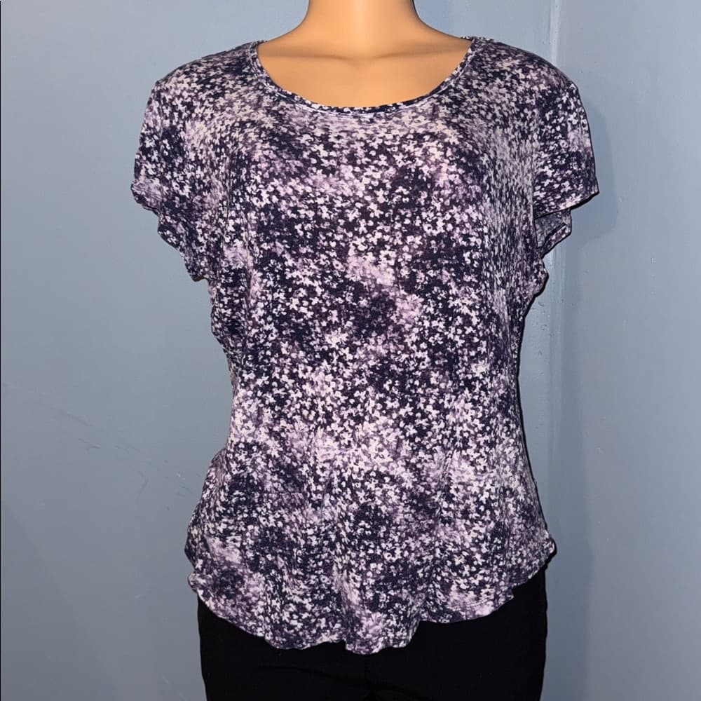 Simply Vera by Vera Wang Floral Top - Size Large - Thumbnail 3