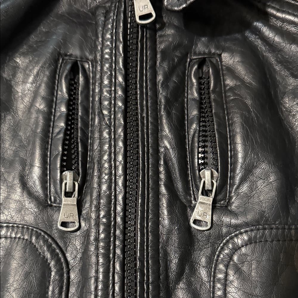 Urban Republic Black Jacket with Gray Hood - Thumbnail 3