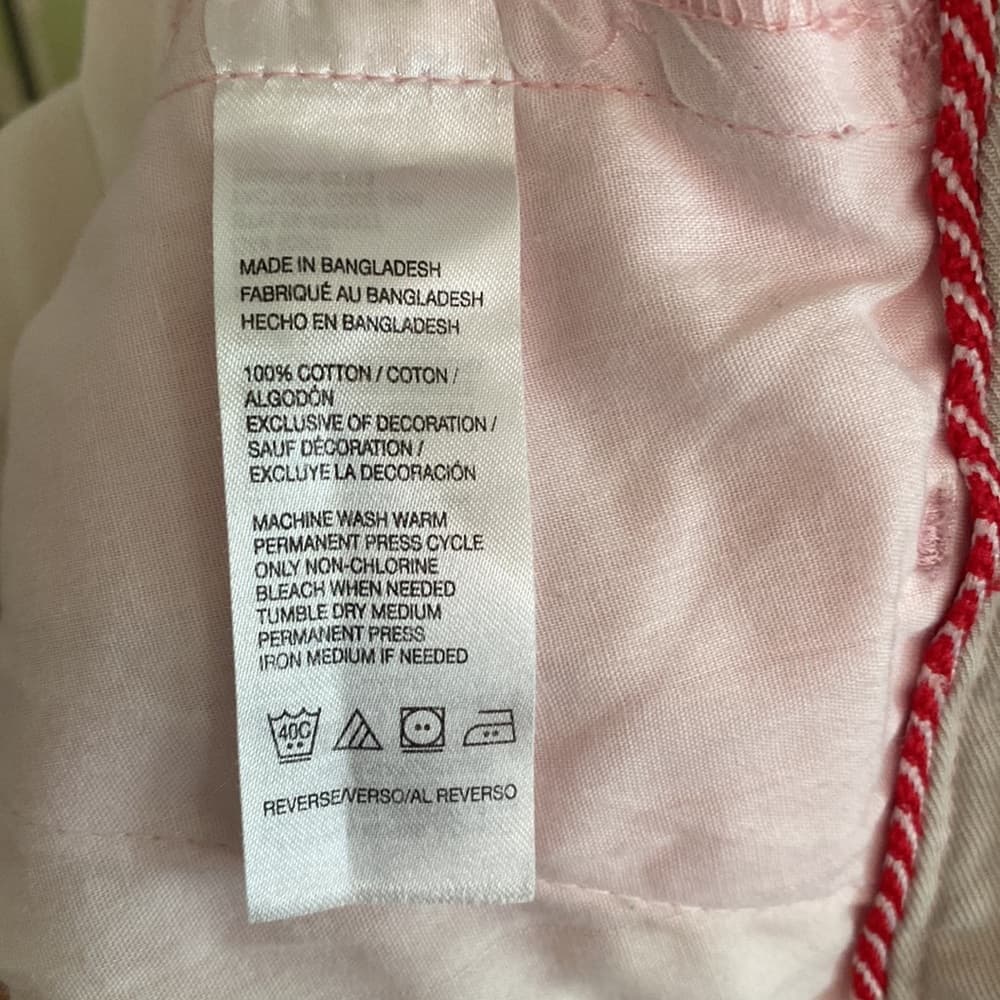34 x 30 pink Izod khaki straight fit pants - Thumbnail 4