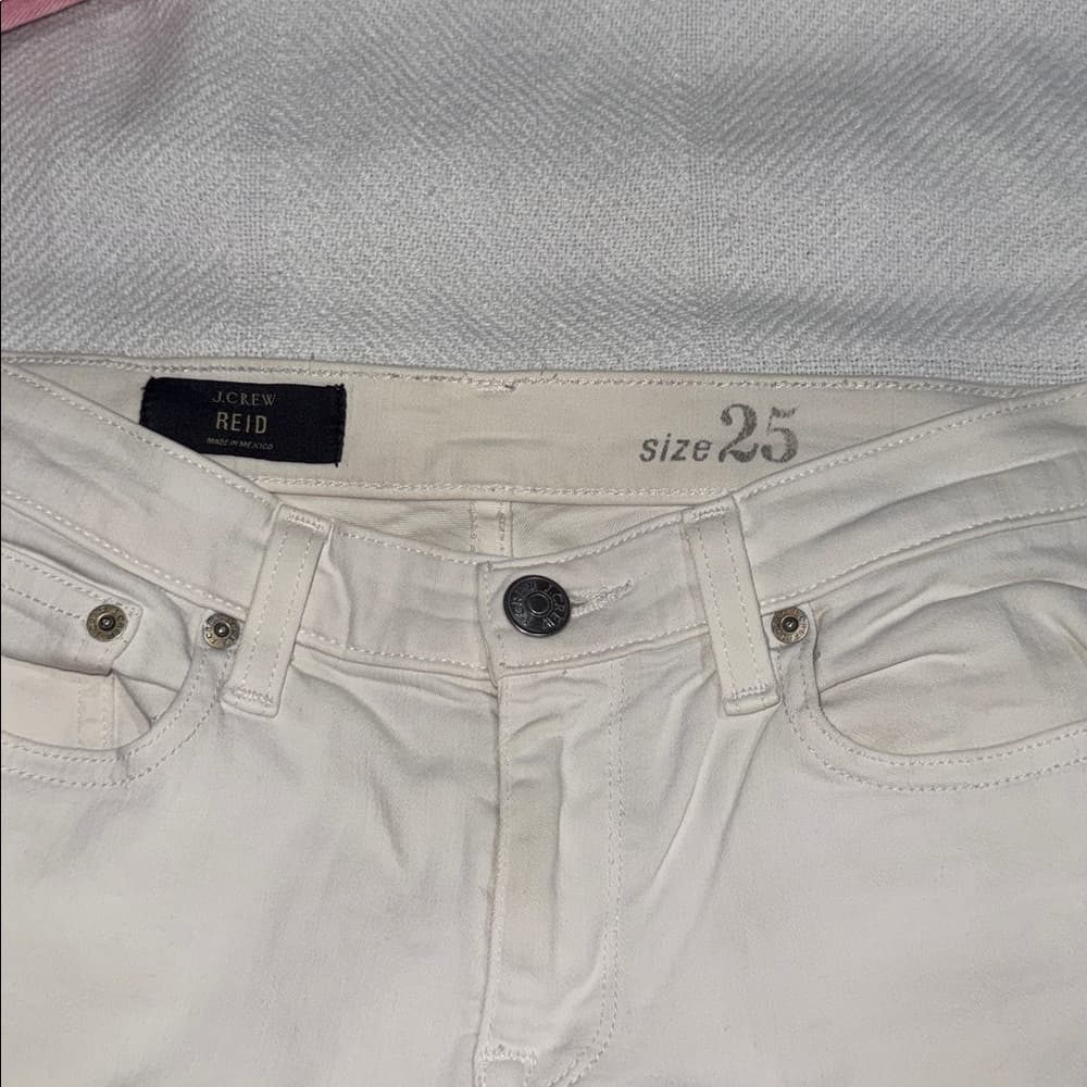 J. Crew white denim jeans - Thumbnail 4