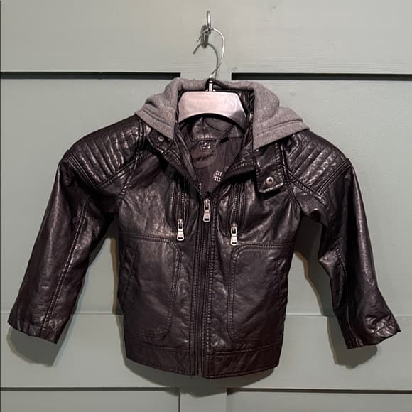 Urban Republic Black Jacket with Gray Hood - Thumbnail 13