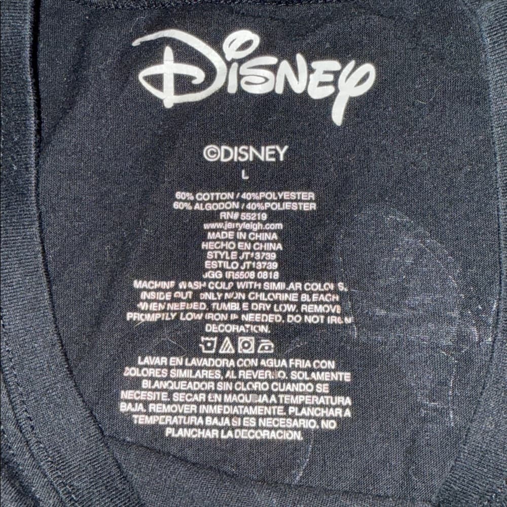 Disney Mickey & Minnie Mouse Black Graphic T-Shirt - Thumbnail 8