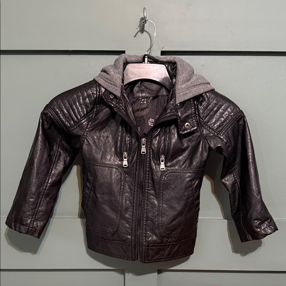 Urban Republic Black Jacket with Gray Hood - Thumbnail 12