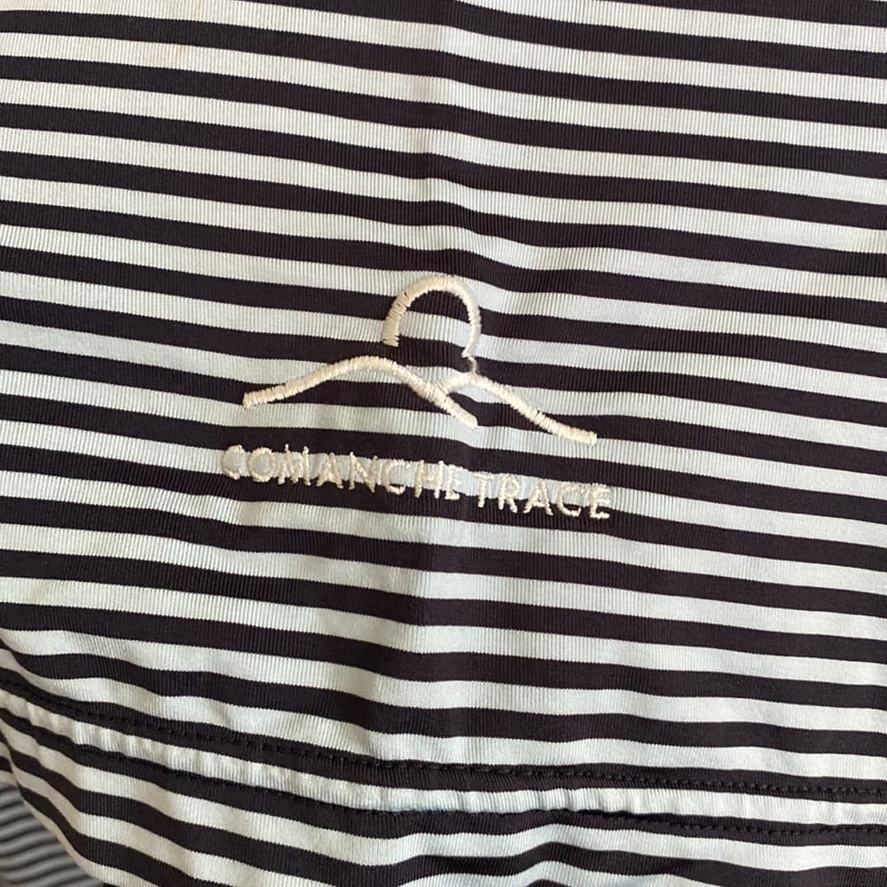 Foot Joy Comanche Trace striped golf polo shirt - Thumbnail 2