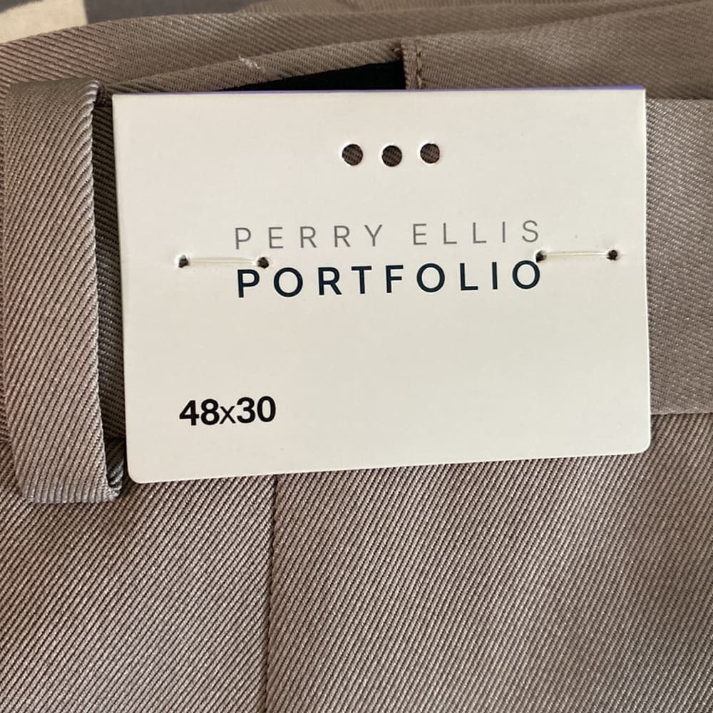 48 x 30 Perry Ellis Portfolio NWT dress slacks - Thumbnail 3