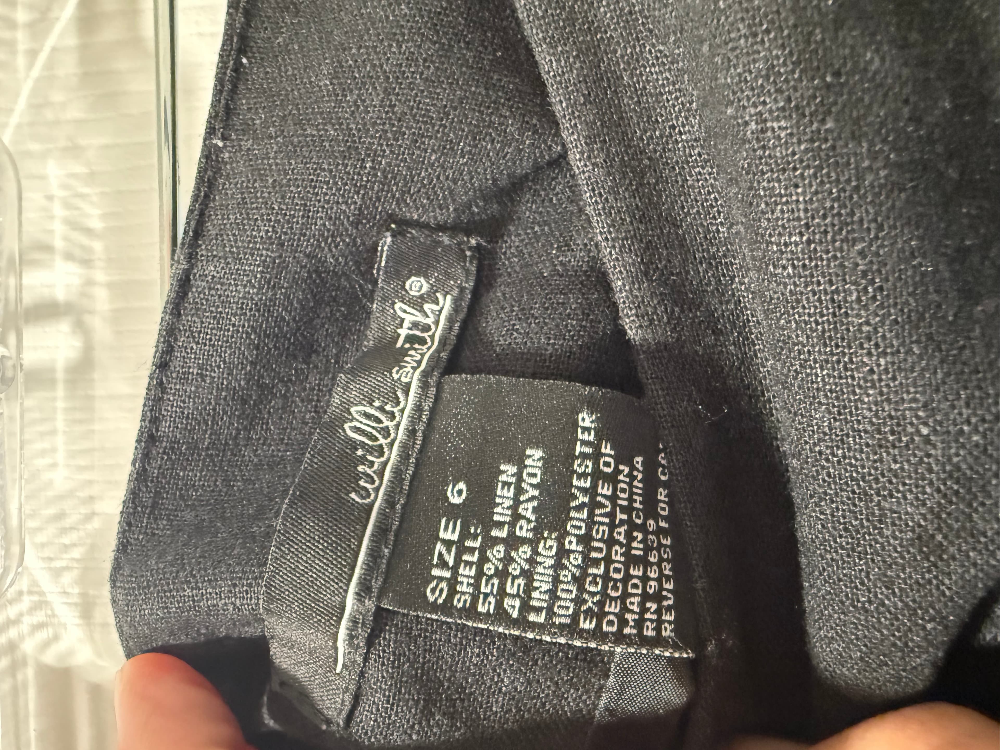 Willis Smith Black A-Line Skirt Size 6 - Thumbnail 2
