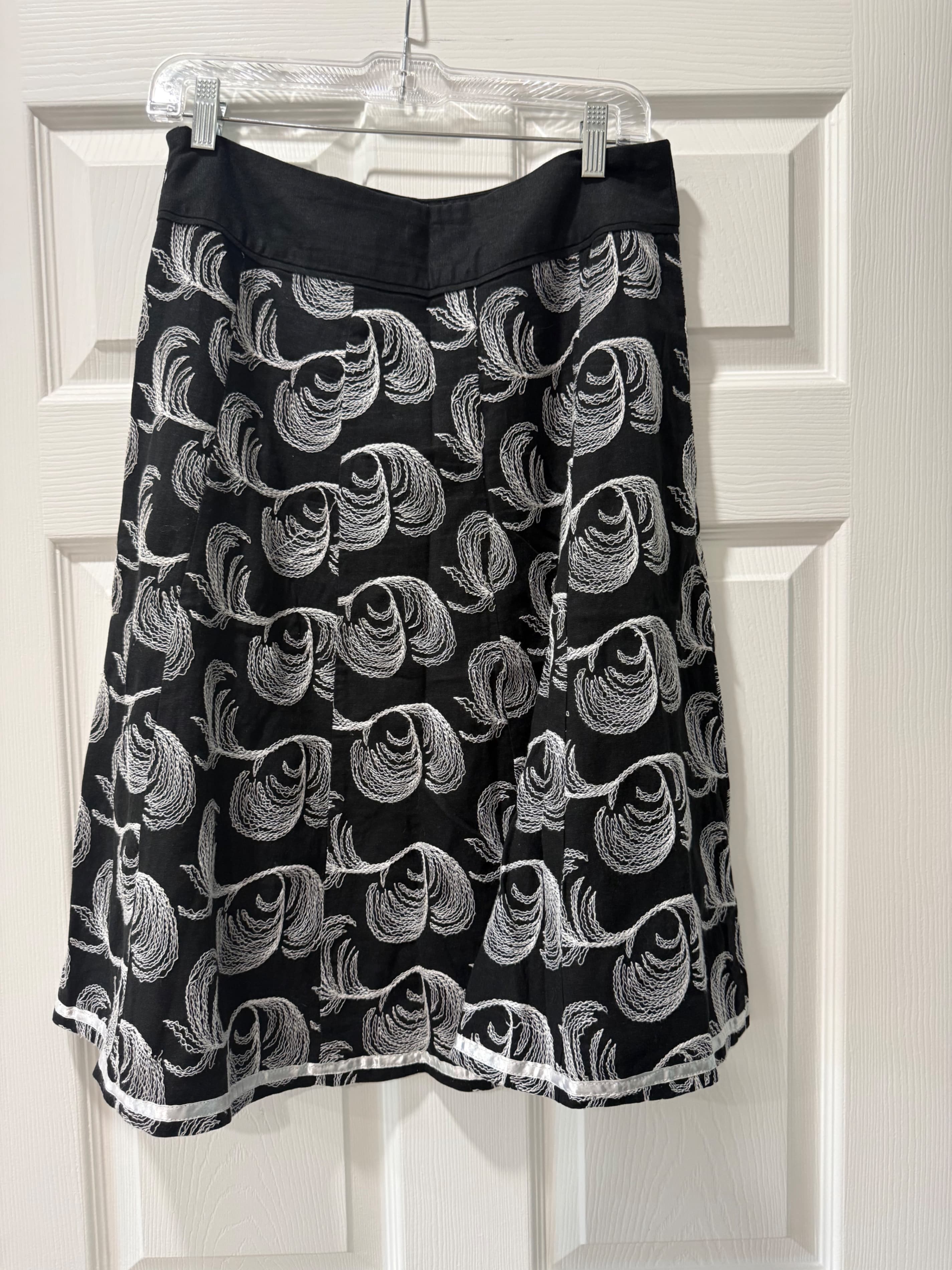 Willis Smith Black A-Line Skirt Size 6 - Thumbnail 4