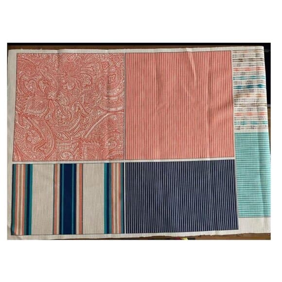 1 Panel Martha Stewart Lily Pond Panel Pillow Layout Seagrass Fabric - Thumbnail 10