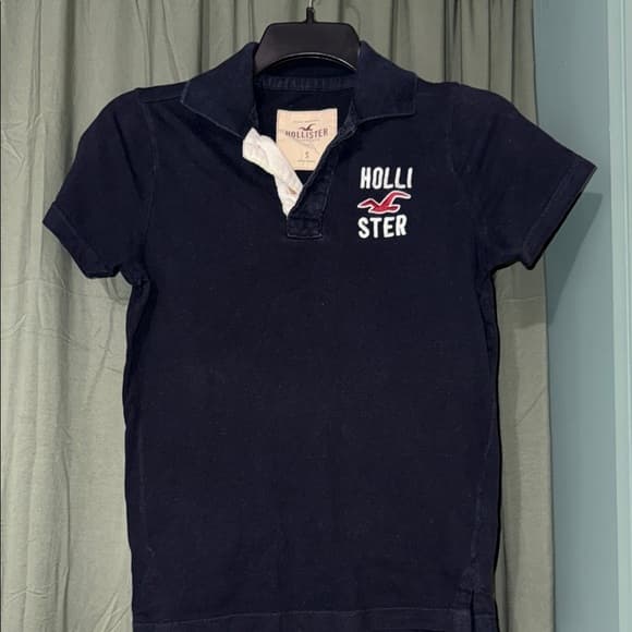 Hollister Black Polo with Logo - Thumbnail 3