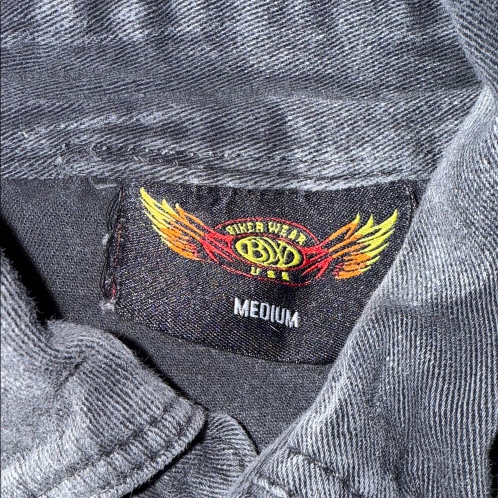 Men's Black and Gray Graphic Shirt Jacket - Thumbnail 7