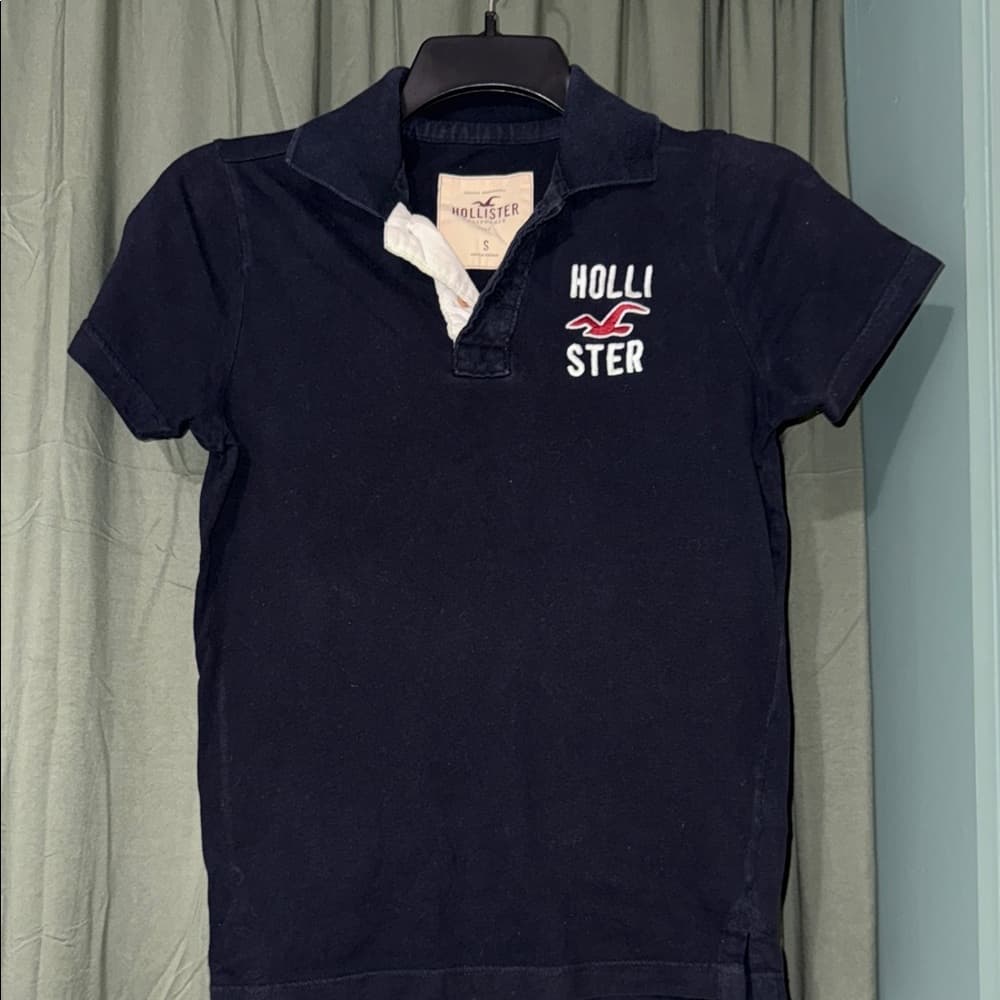Hollister Black Polo with Logo - Thumbnail 2