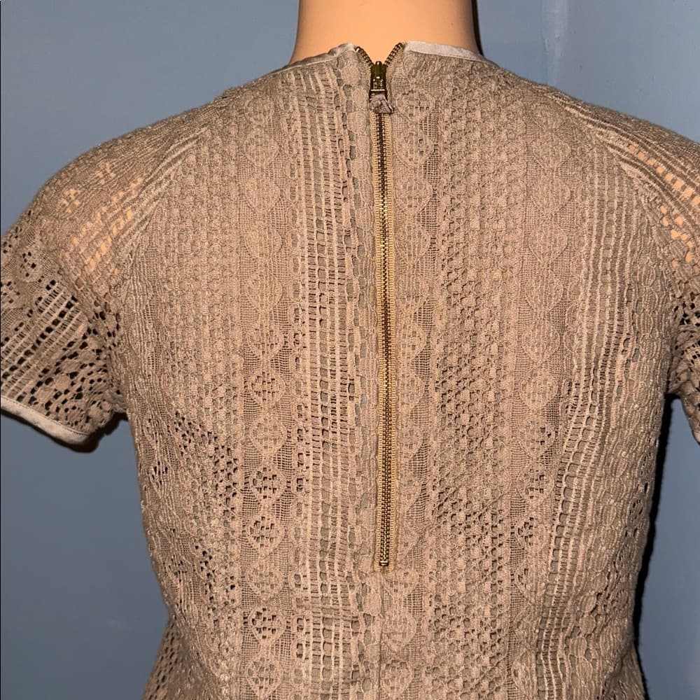 Brown lace shirt with liner - Thumbnail 5