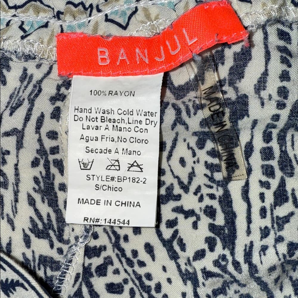 Banjul Paisley Boho Pants - Size Small - Thumbnail 6
