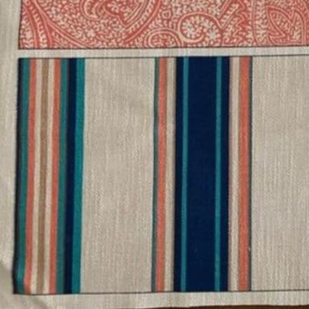 1 Panel Martha Stewart Lily Pond Panel Pillow Layout Seagrass Fabric - Thumbnail 3