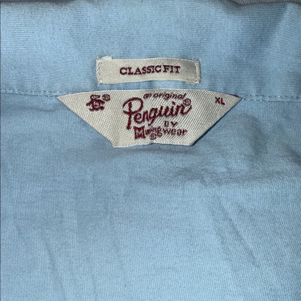 Light Blue Original Penguin Polo Shirt - Thumbnail 2