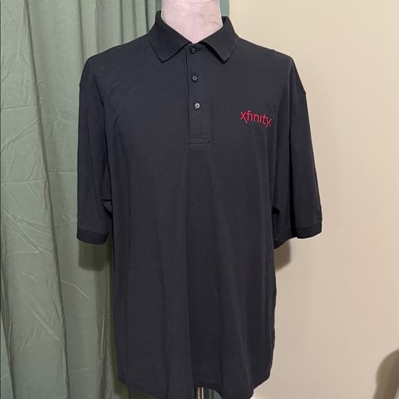 Port Authority Black Polo with Red Xfinity Logo - Thumbnail 4