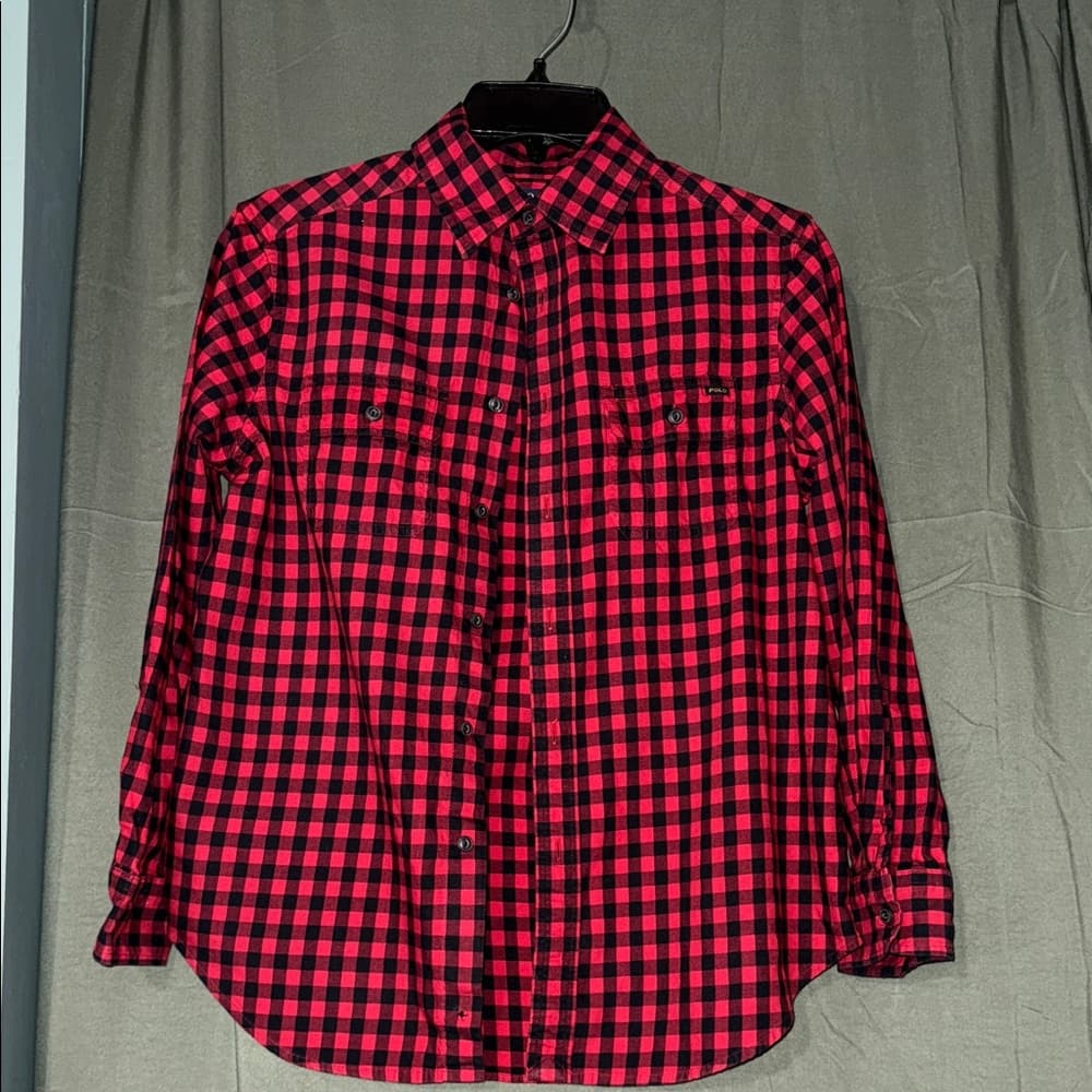 Polo by Ralph Lauren Red and Black Checkered Shirt - Thumbnail 3