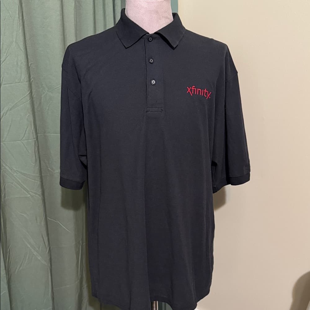 Port Authority Black Polo with Red Xfinity Logo - Thumbnail 3