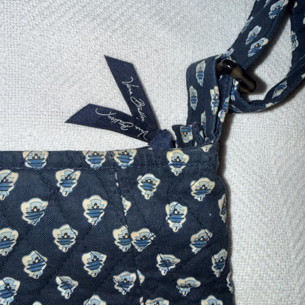 Vera Bradley Navy and White Patterned Crossbody Bag - Thumbnail 5