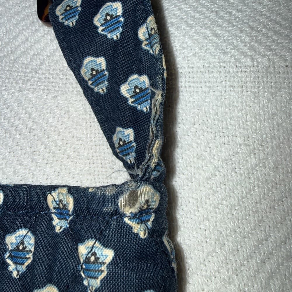 Vera Bradley Navy and White Patterned Crossbody Bag - Thumbnail 4
